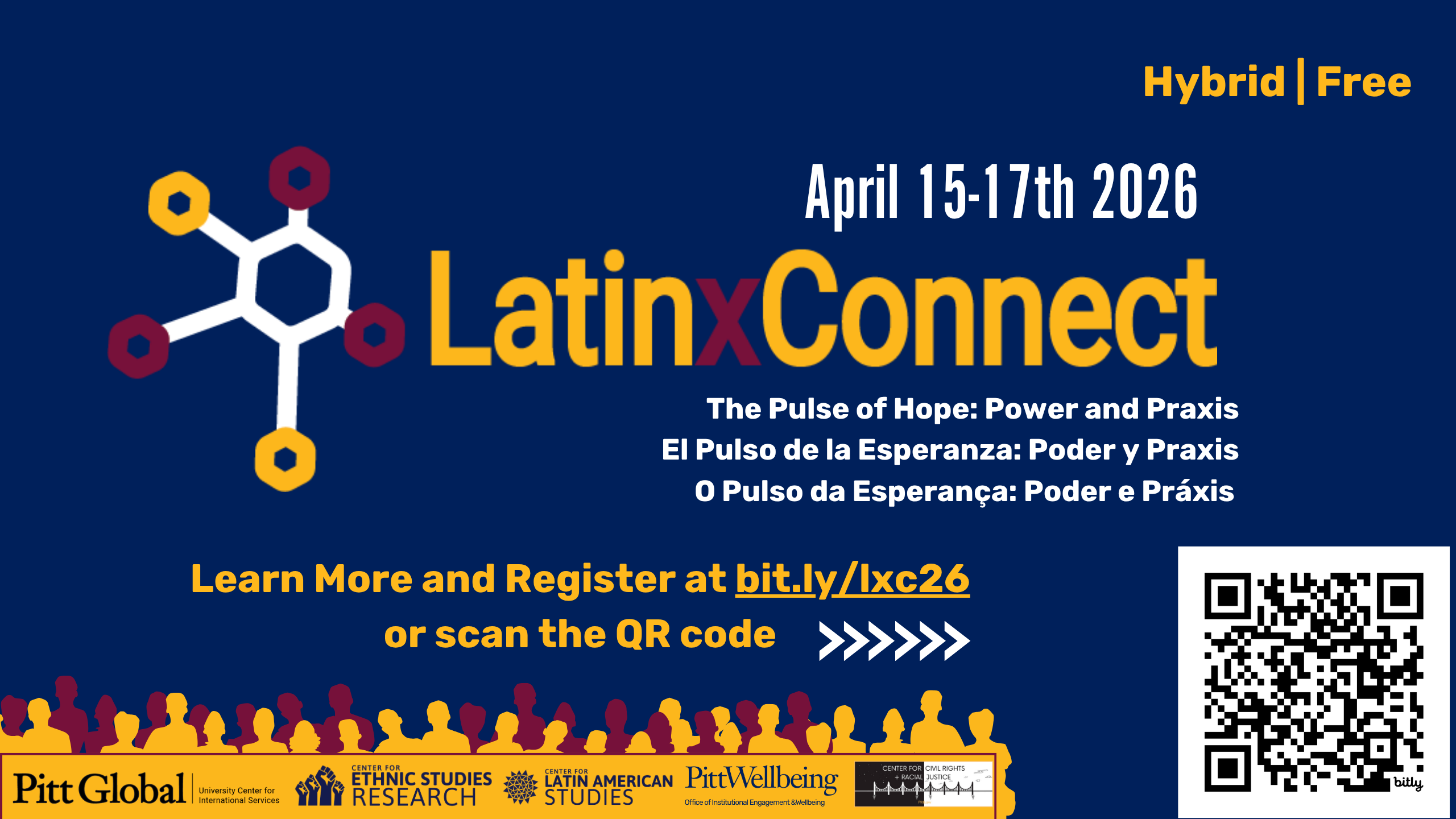 LatinxConnect Conference Flyer with QR Code